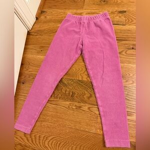 Hanna Andersson Pink Purple Corduroy Leggings size 110cm US 5